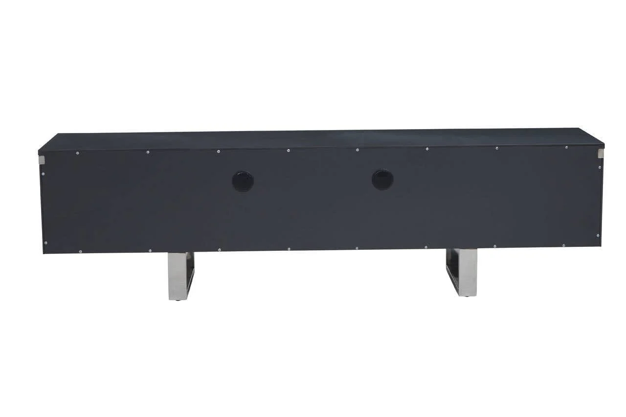 Genoa Grey Gloss Finish Media Unit - Image 5