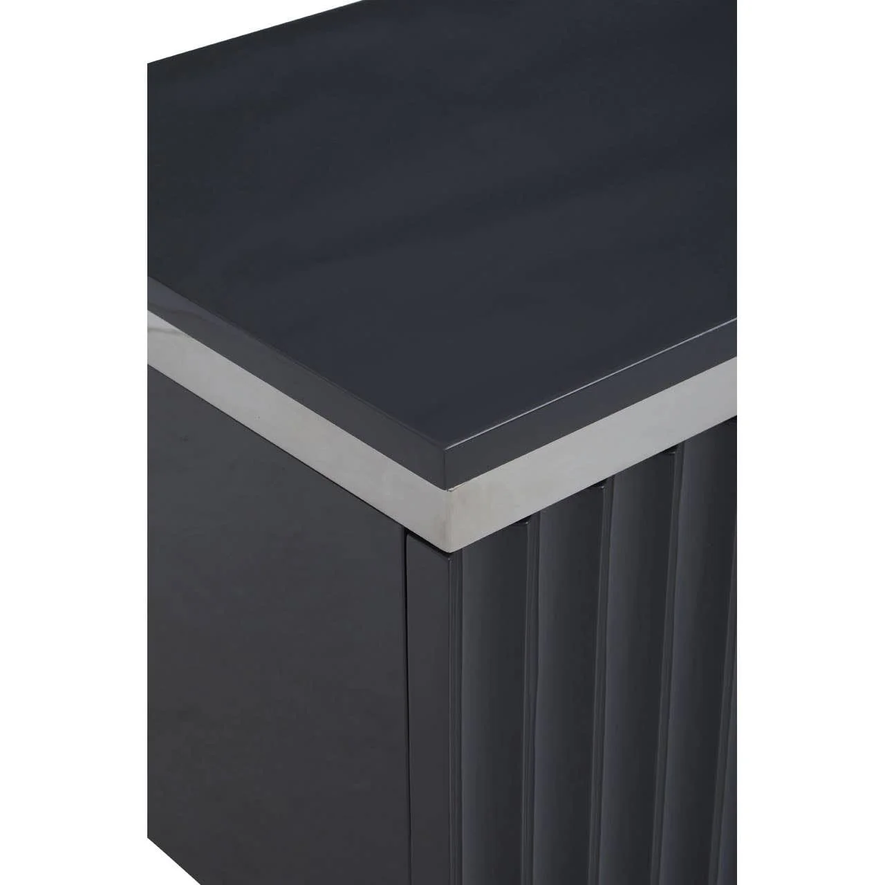 Genoa Grey Gloss Finish Media Unit - Image 8
