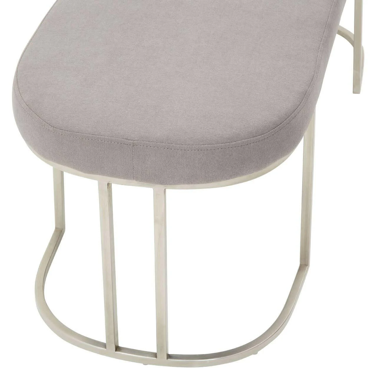 Gilden Grey Bench With Curved Base - Image 2