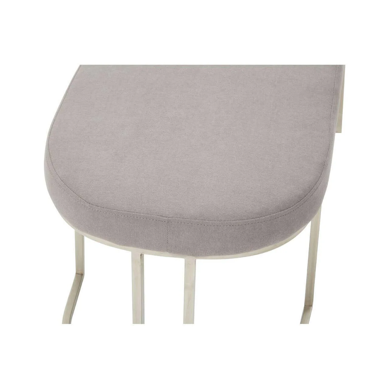 Gilden Grey Bench With Curved Base - Image 4