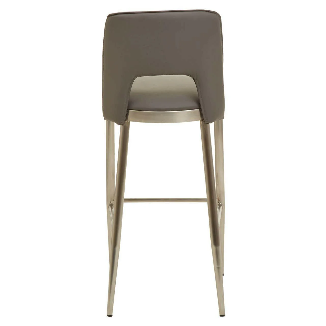 Gilden Grey Leather Effect Bar Chair - Image 4