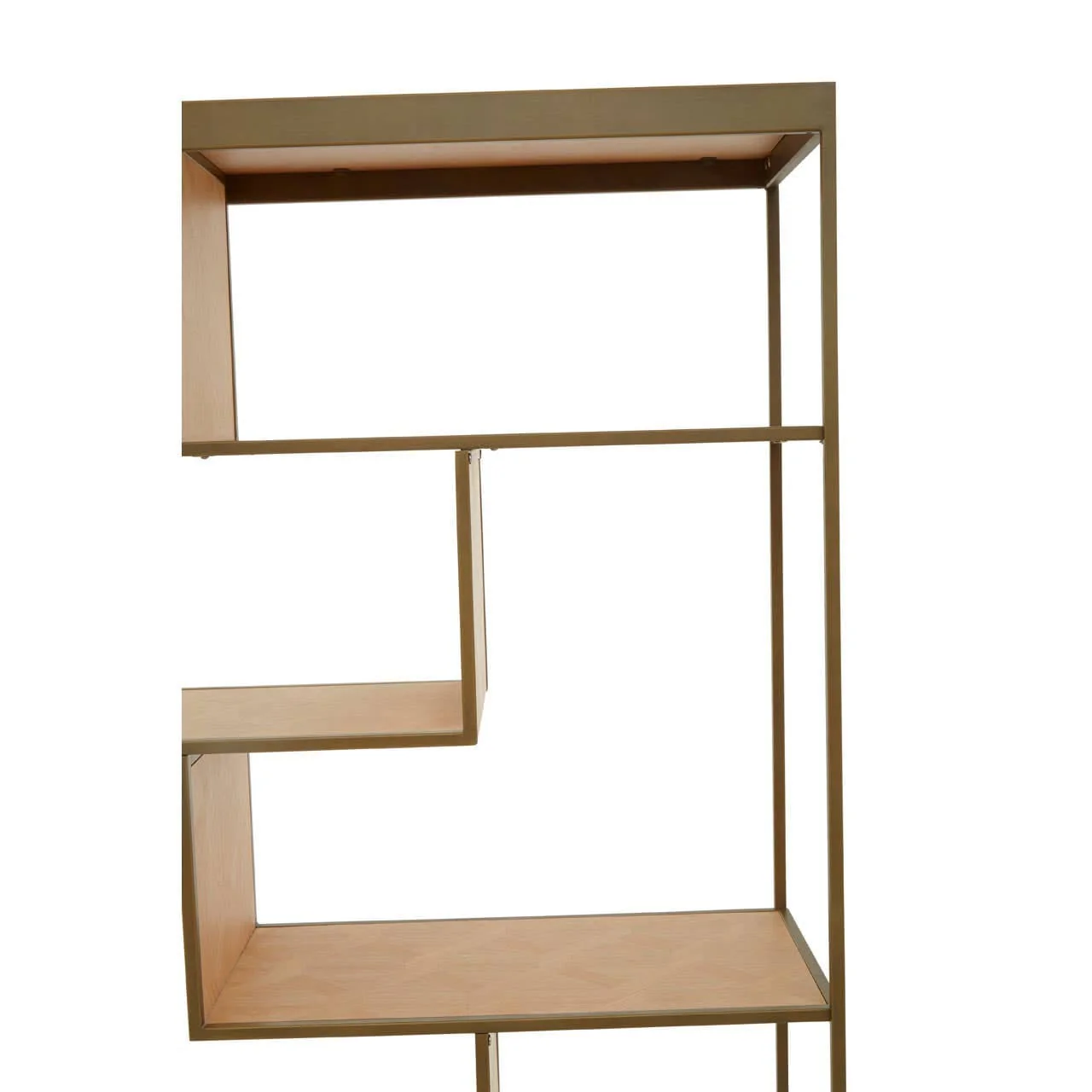 Grenoble Brushed Brass Multi Tier Shelving Unit - Image 2