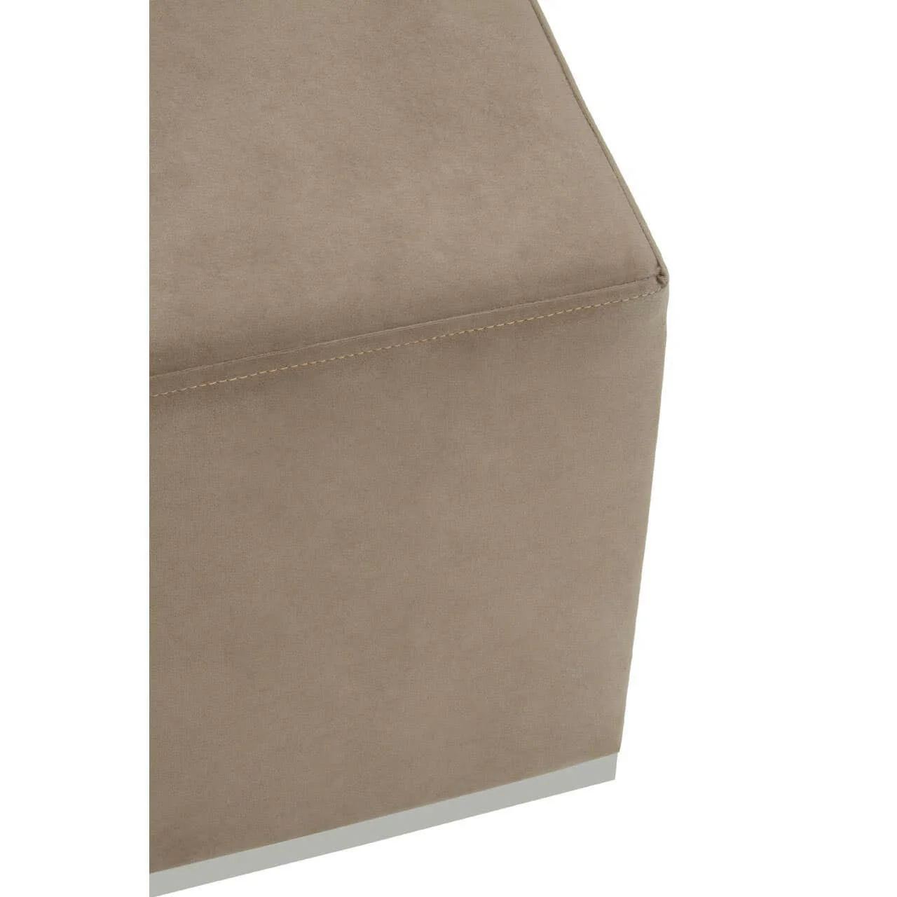 Hagen Mink And Silver Square Stool - Image 5