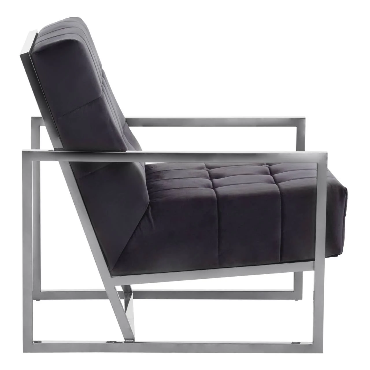 Hana Black Velvet Chair - Image 3