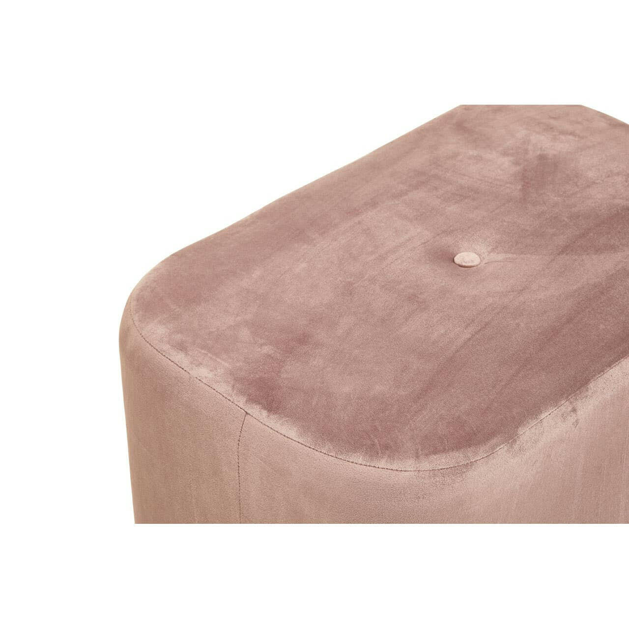 Hartford Dusky Pink Stool With Matte Gold Base - Image 5