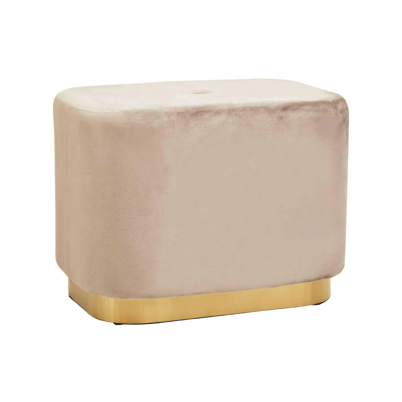Hartford Mink Stool With Matte Gold Base - Image 3