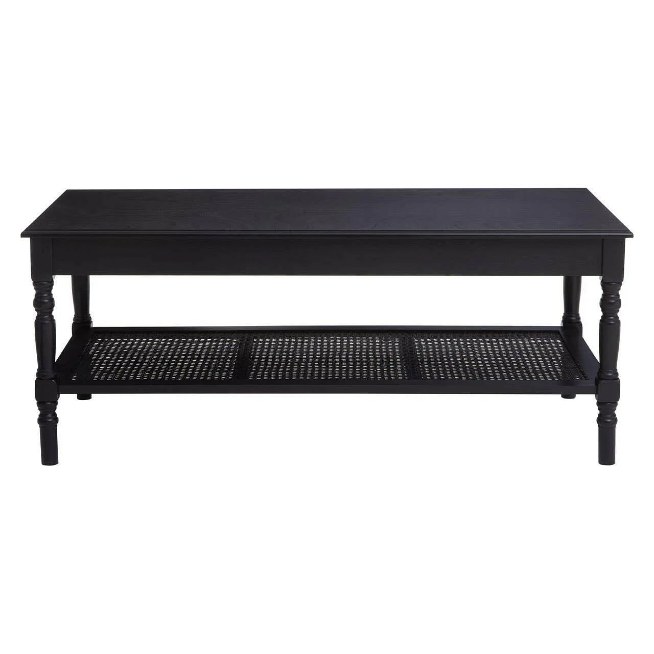 Heritage Pine Wood Black Coffee Table