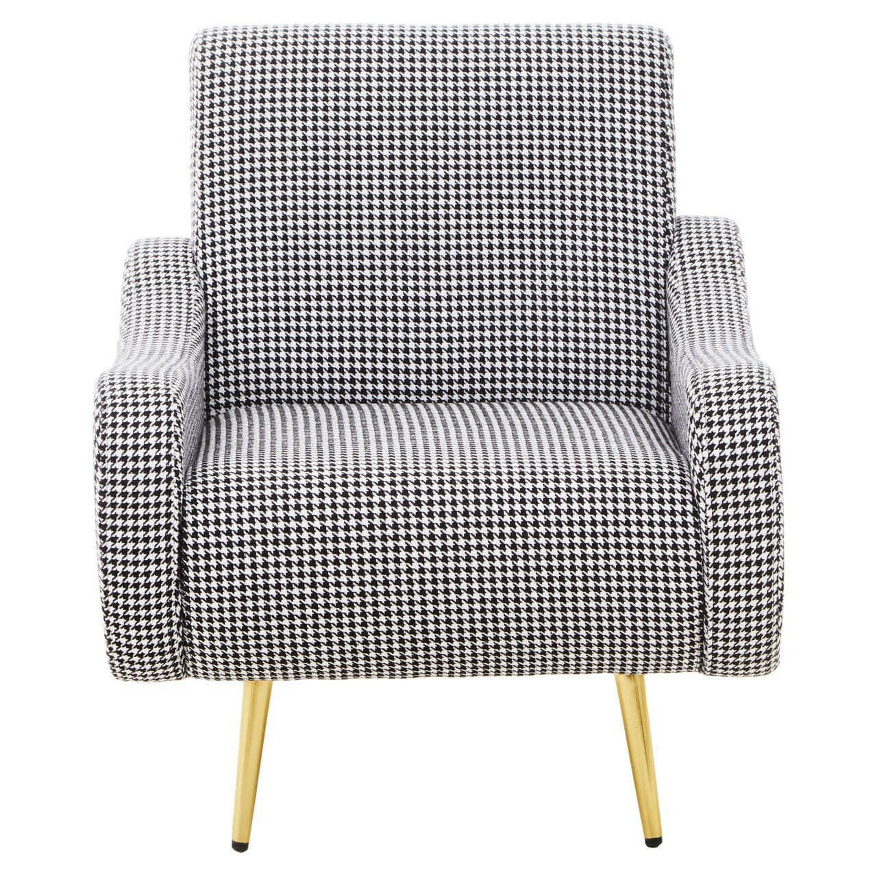 Holli White Checked Armchair