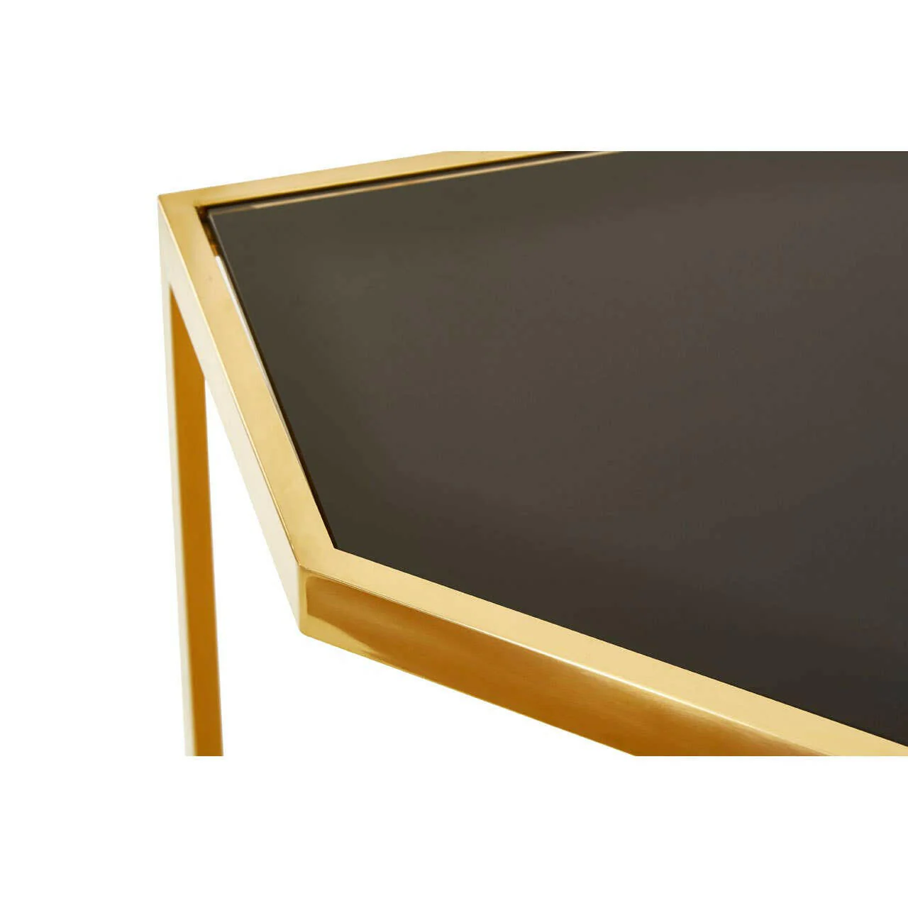 Horizon Black Tempered Glass Console Table - Image 4