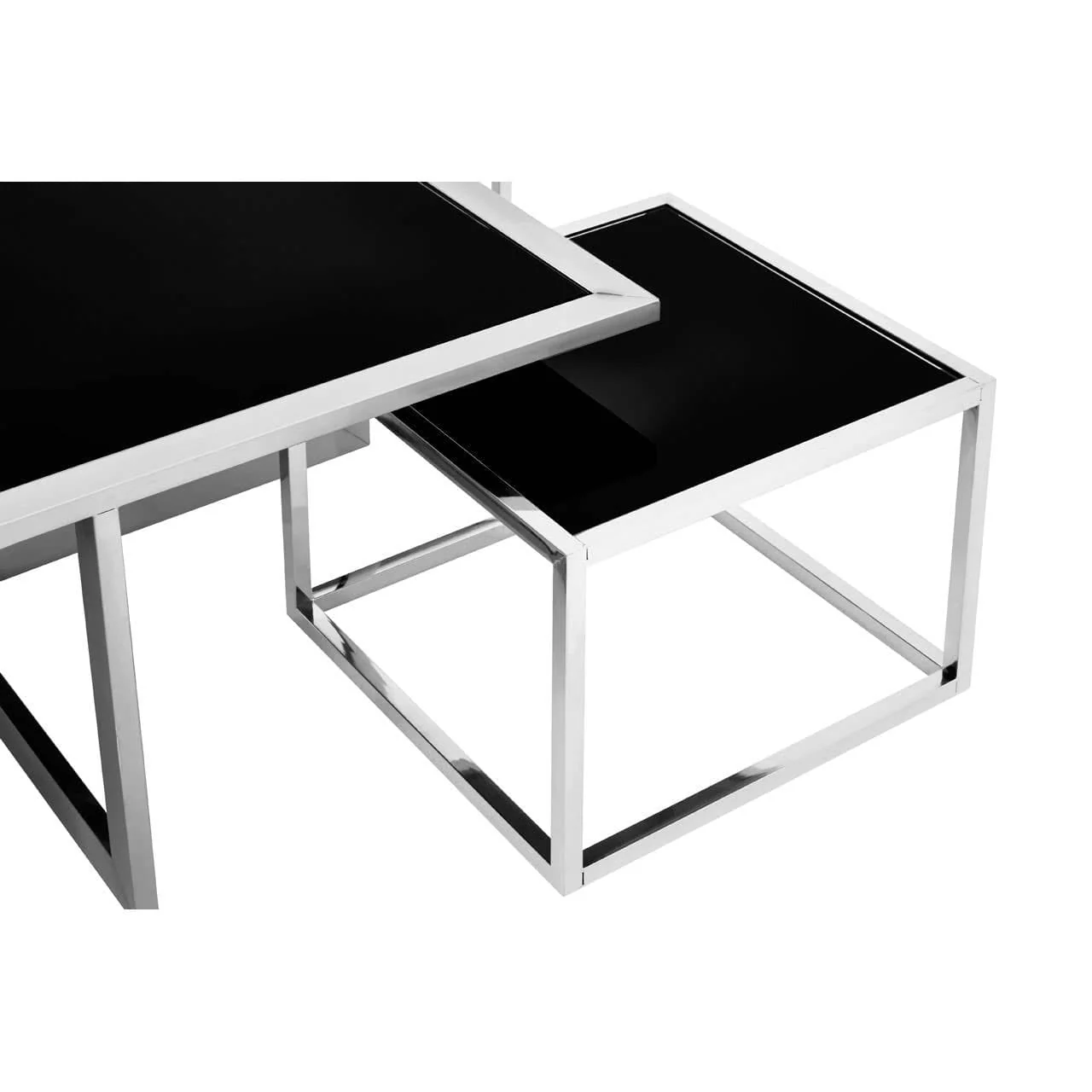 Horizon Silver Coffee Table And Stools Set - Image 9