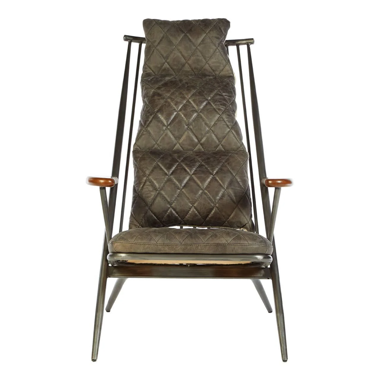 Hoxton Genuine Grey Leather Chair