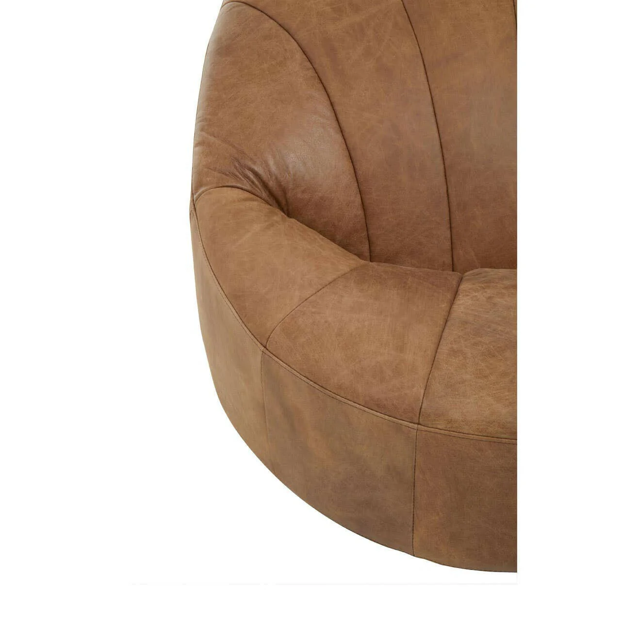 Hoxton Light Brown Leather Chair - Image 6