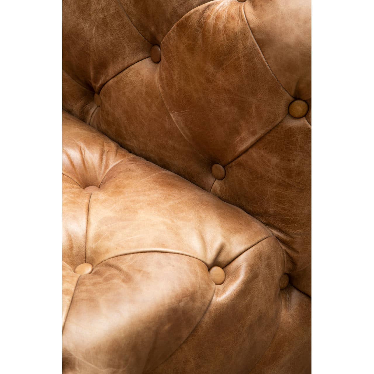 Hoxton Tufted Leather Left Arm Sofa - Image 12