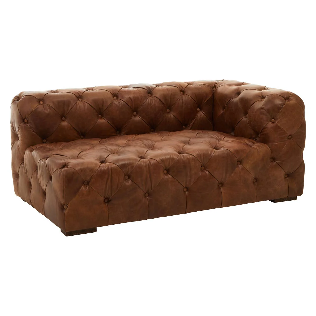 Hoxton Tufted Leather Left Arm Sofa - Image 2