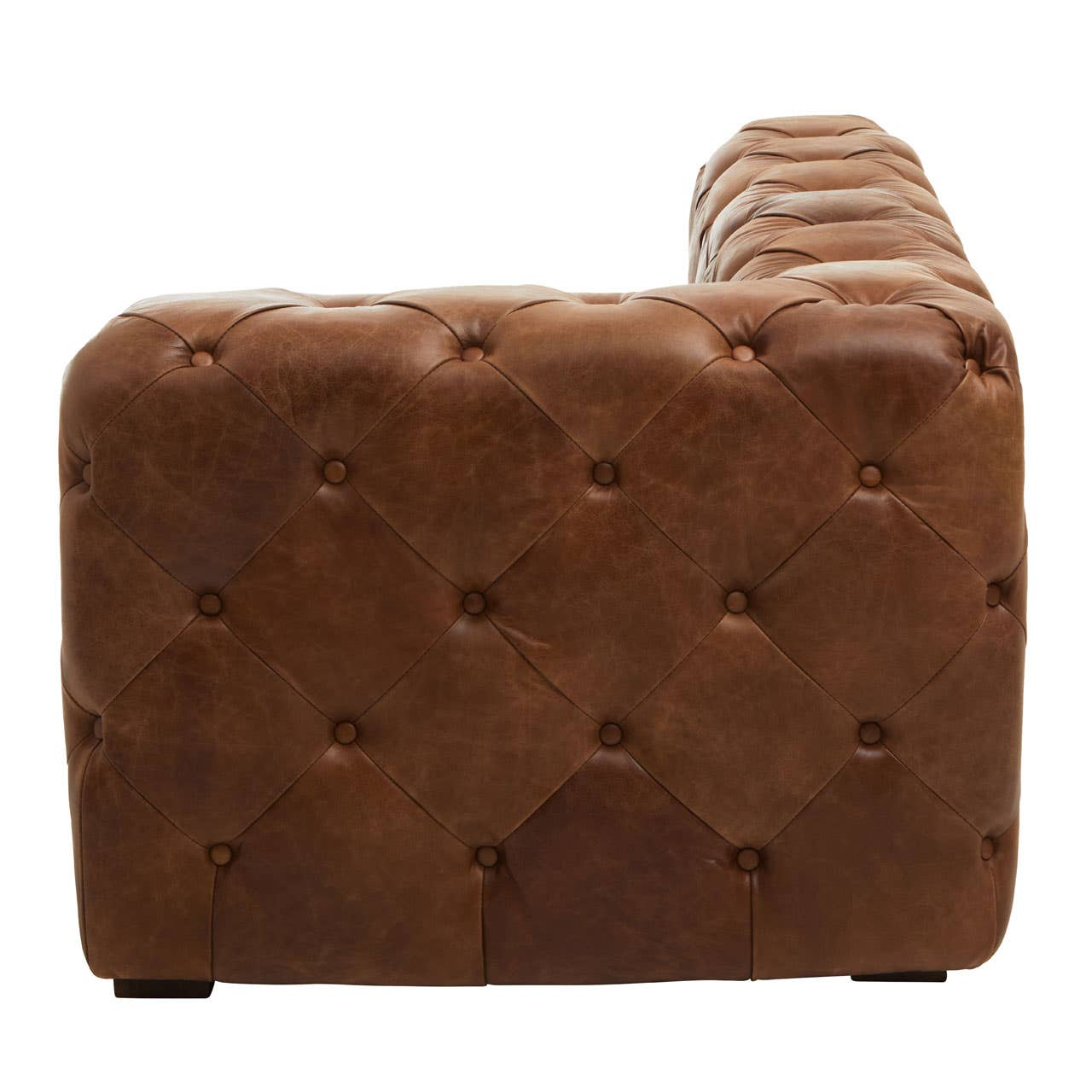 Hoxton Tufted Leather Left Arm Sofa - Image 4