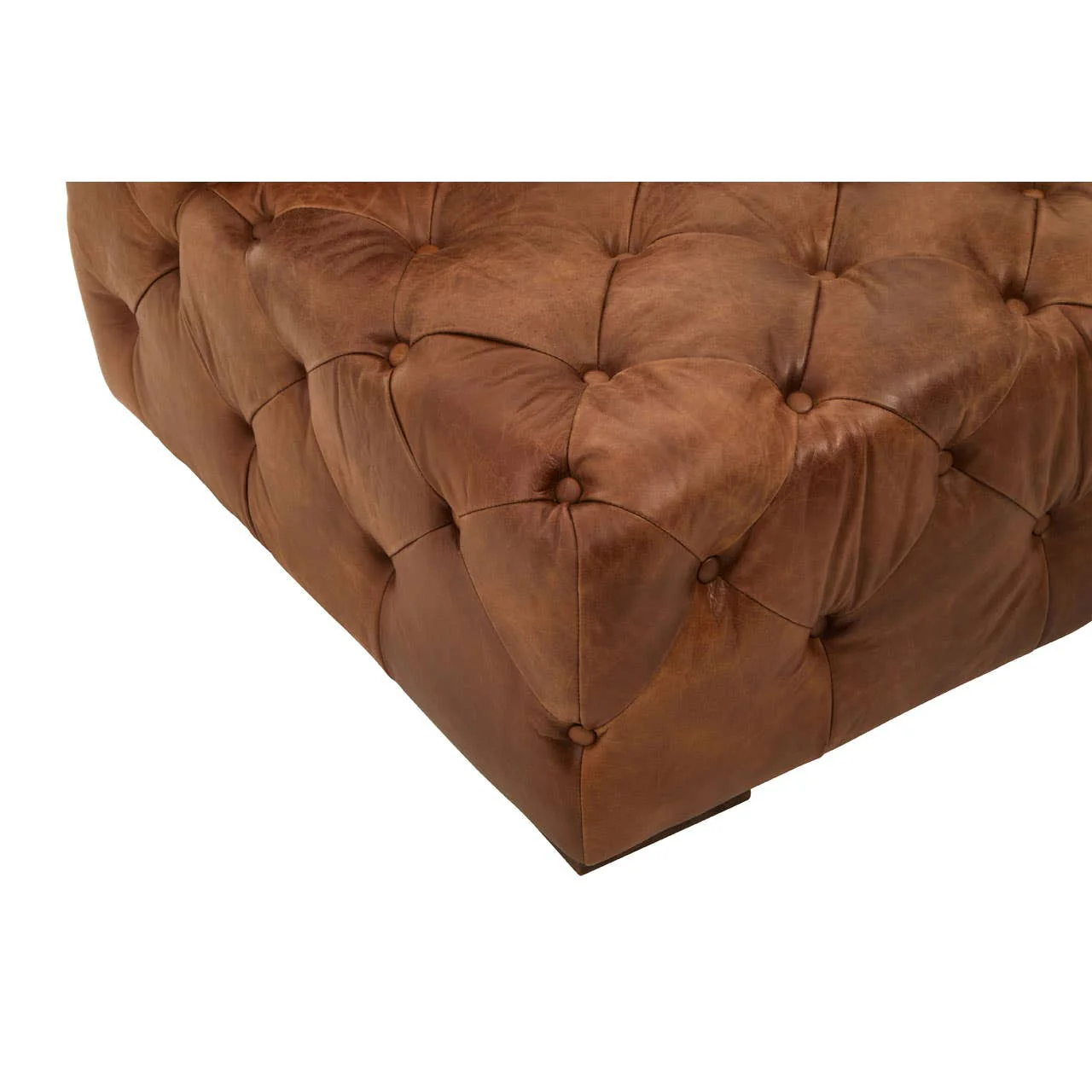 Hoxton Tufted Leather Left Arm Sofa - Image 7