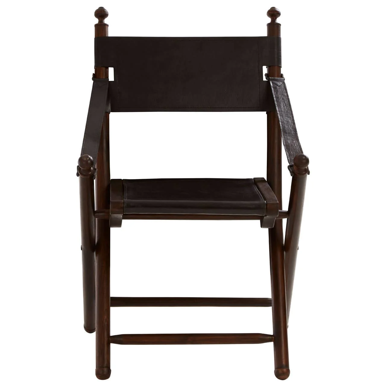 Inca Teak And Black Folding Chair - Image 2