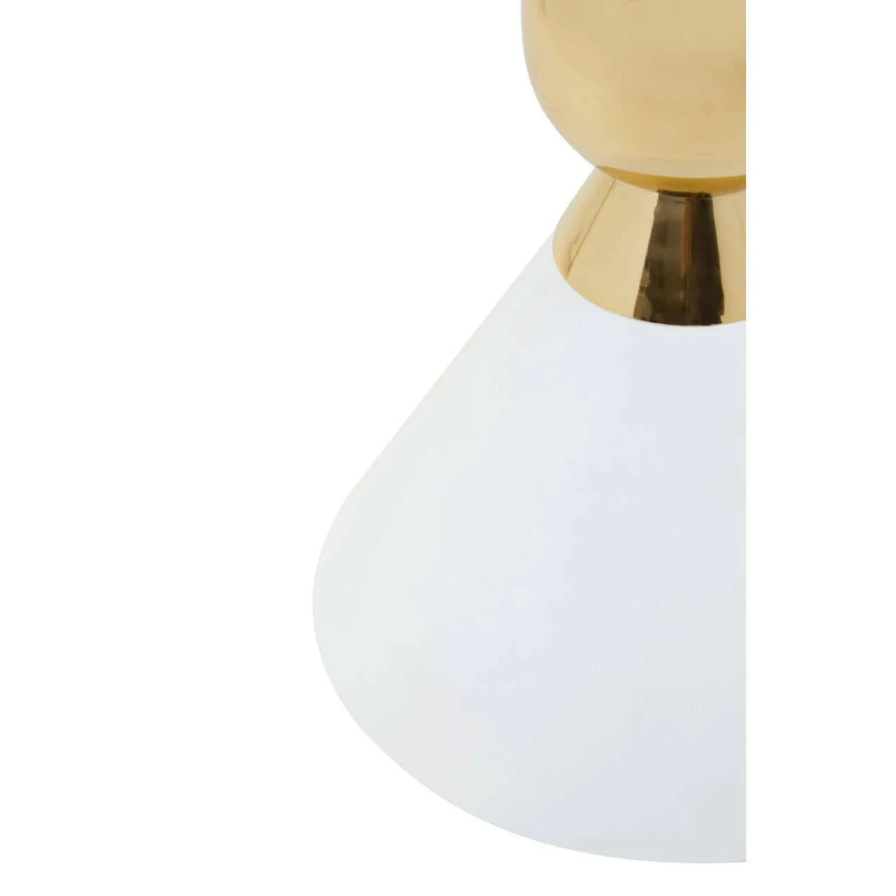 Jaipur White And Gold Finish Side Table - Image 4