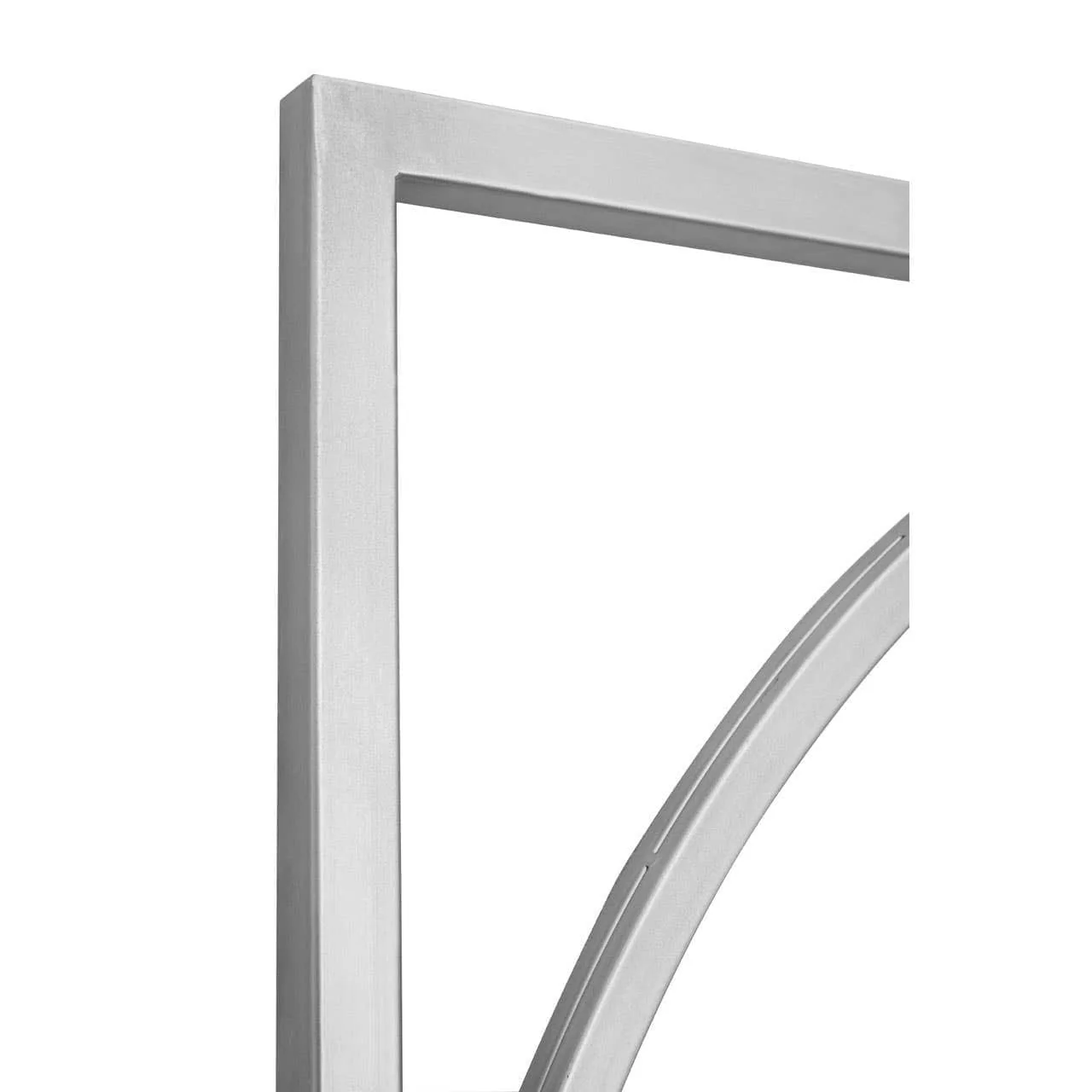 Jair Silver Metal Frame Square Wall Mirror - Image 3