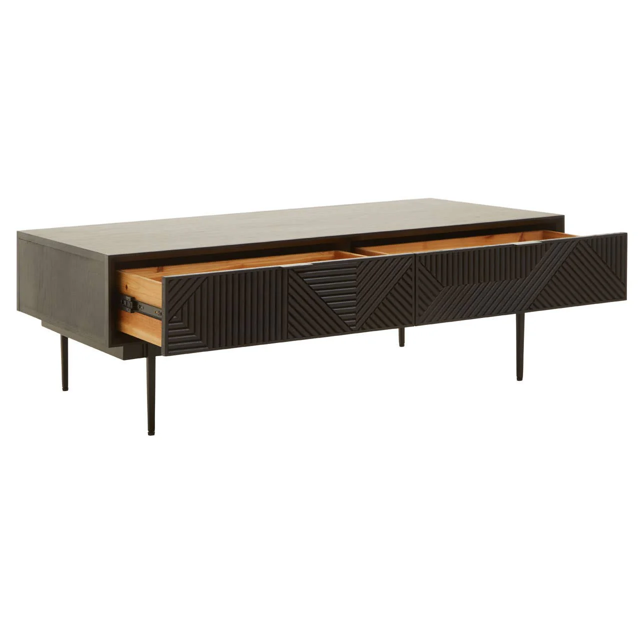 Jakara Black Finish Wooden Coffee Table - Image 3