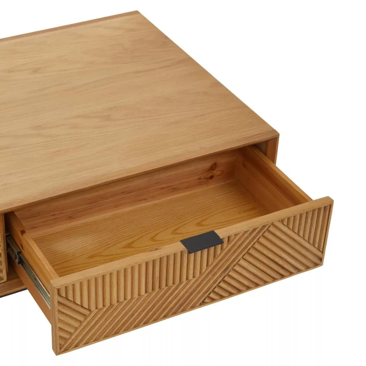 Jakara Natural Finish Wooden Coffee Table - Image 13