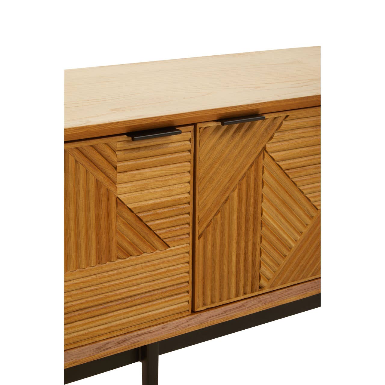 Jakara Natural Finish Wooden Media Unit - Image 7