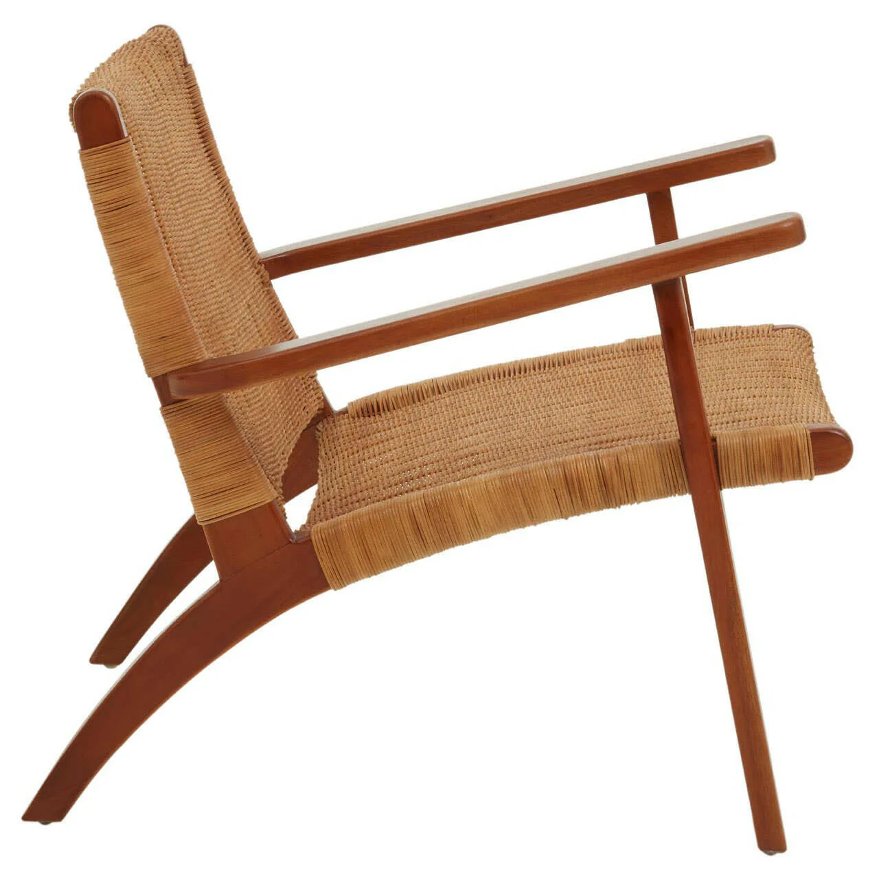 Java Woven Chair In Brown Natural Rattan - Image 3