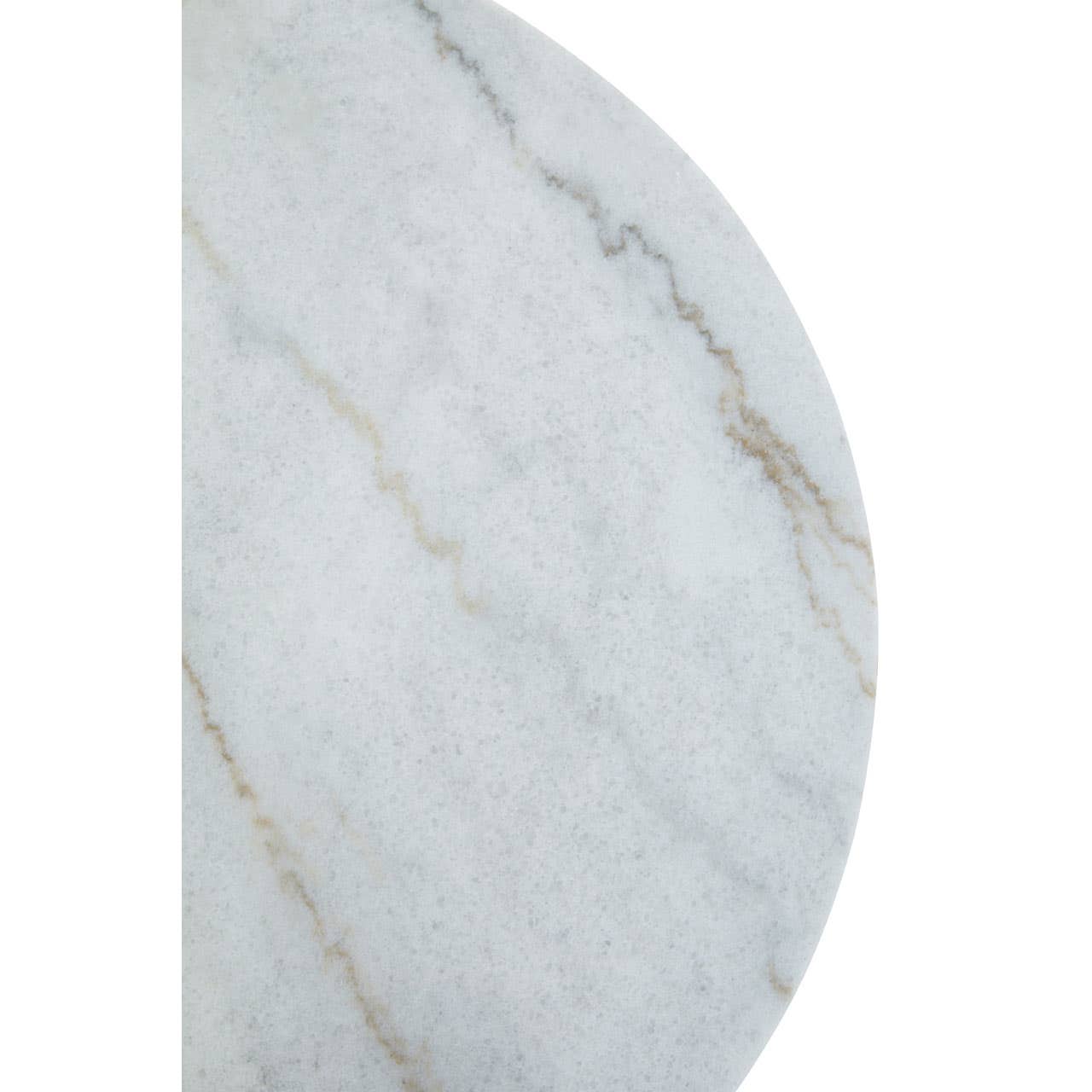 Jodie Set Of Two White Marble And Gold Frame Table - Image 5