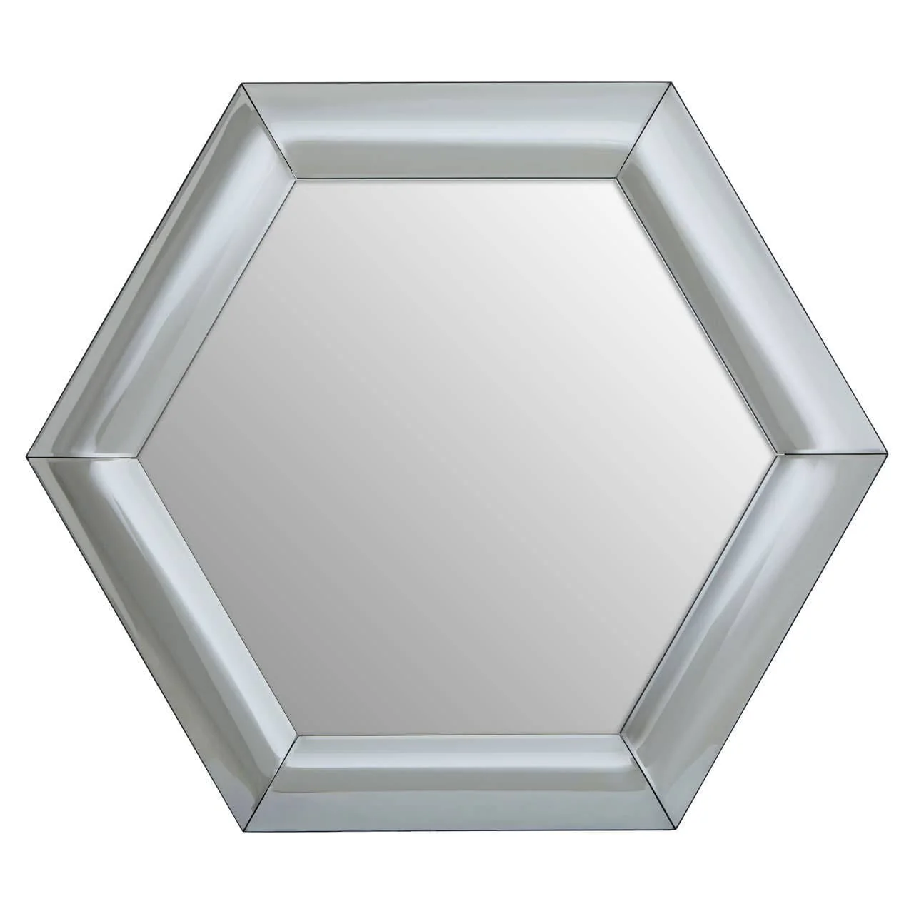 Josie Silver Hexagon Wall Mirror