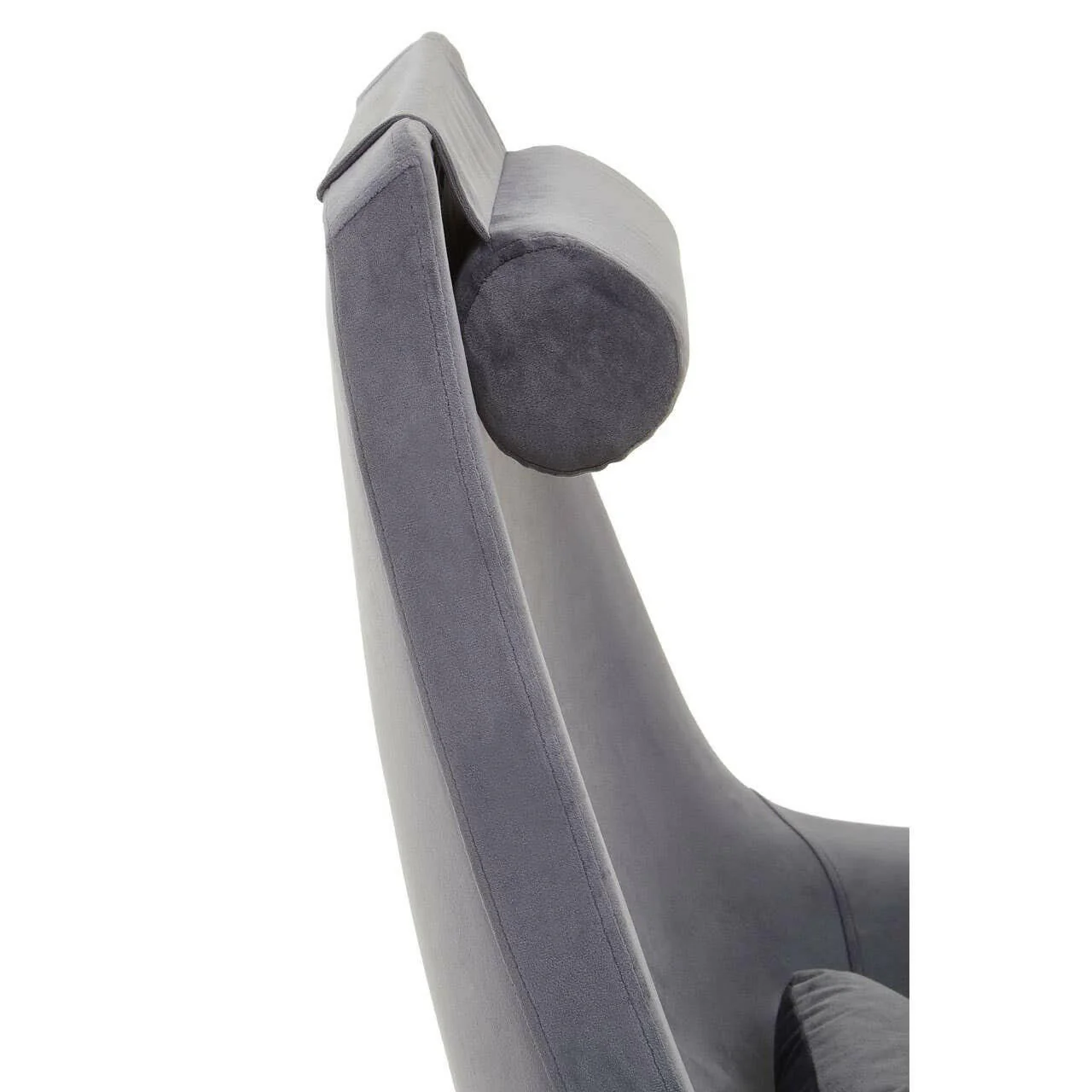 Kalo Grey Velvet Armchair - Image 10