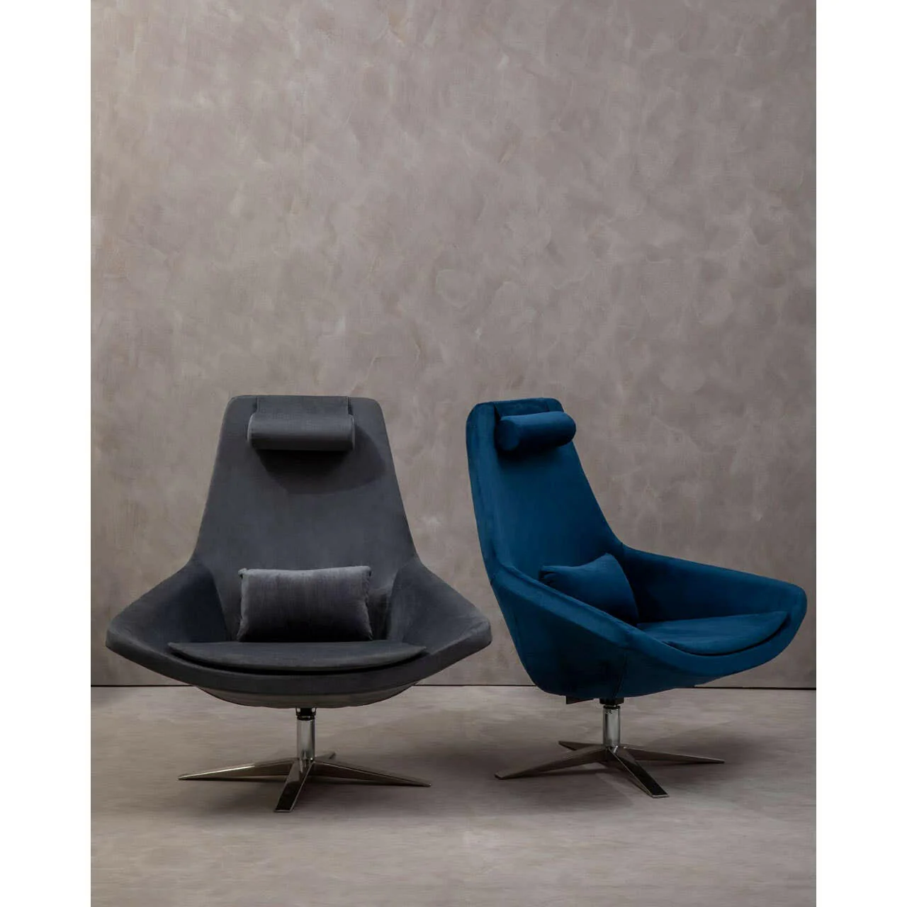 Kalo Grey Velvet Armchair - Image 19