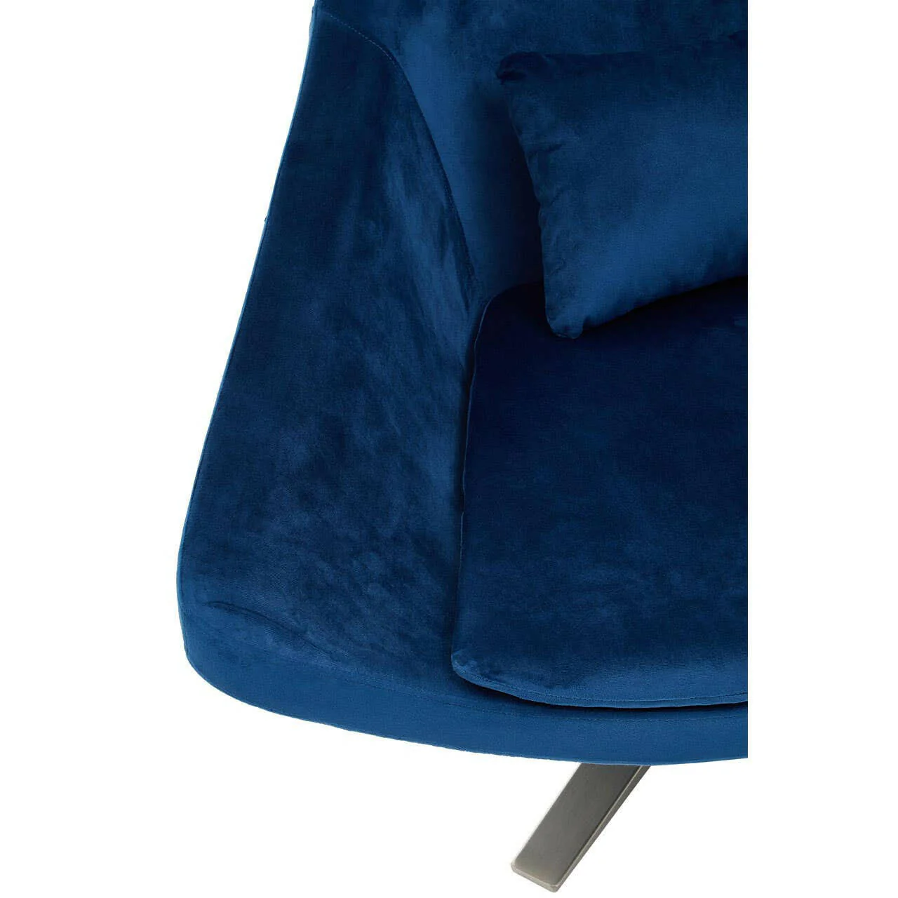Kalo Navy Velvet Armchair - Image 10
