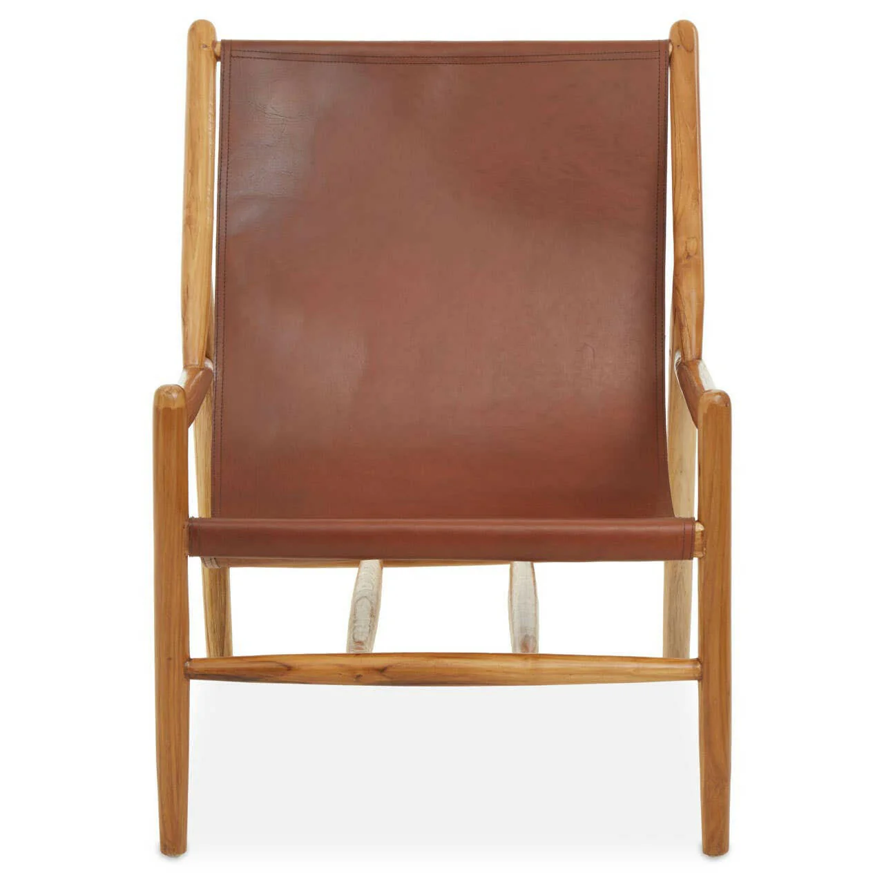 Kendari Antique Dark Brown Leather Chair