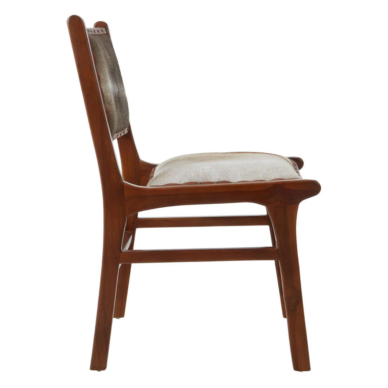 Kendari Dining Chair With Natural Cow Leather - Image 3