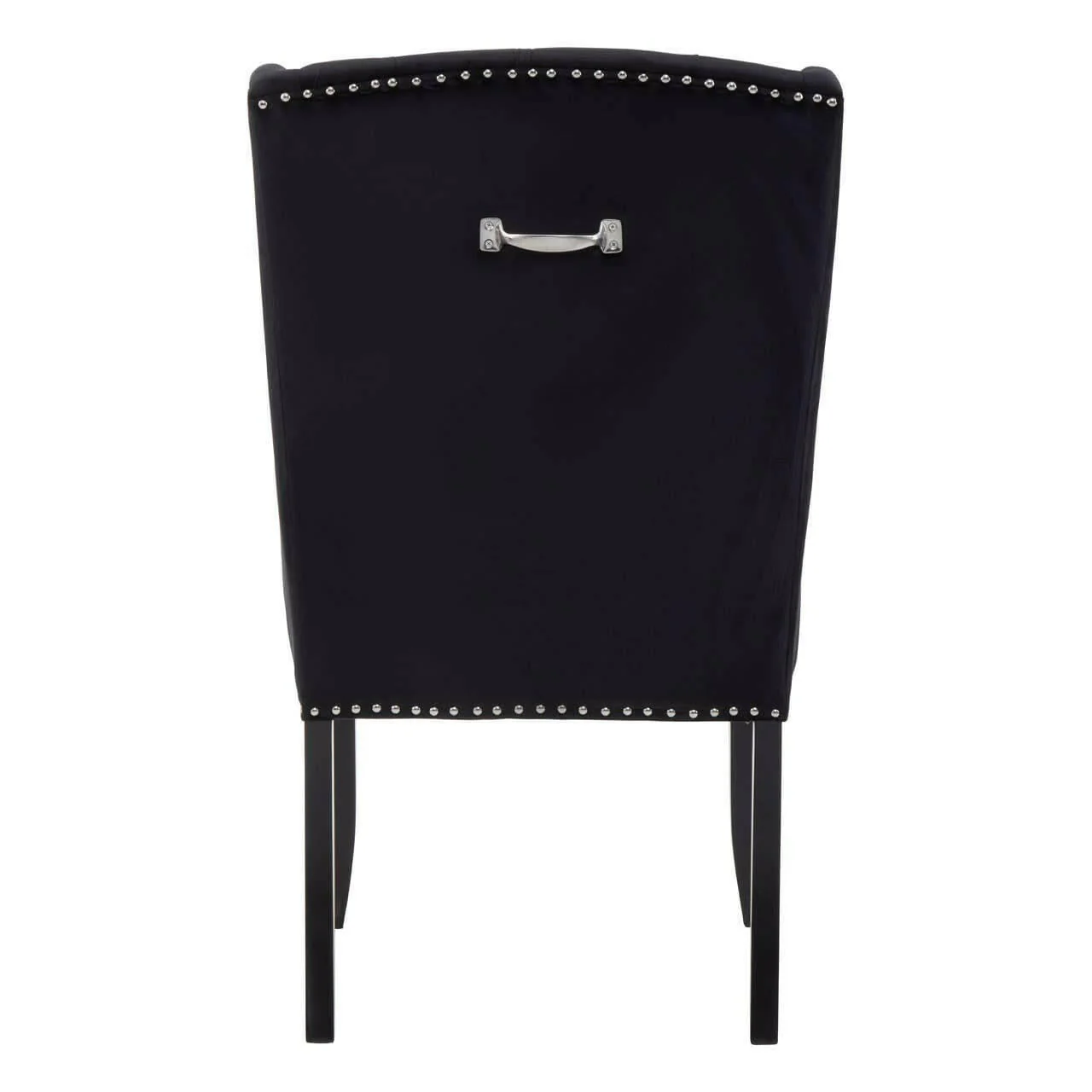 Kensington Townhouse Black Velvet Dining Chair - Image 4