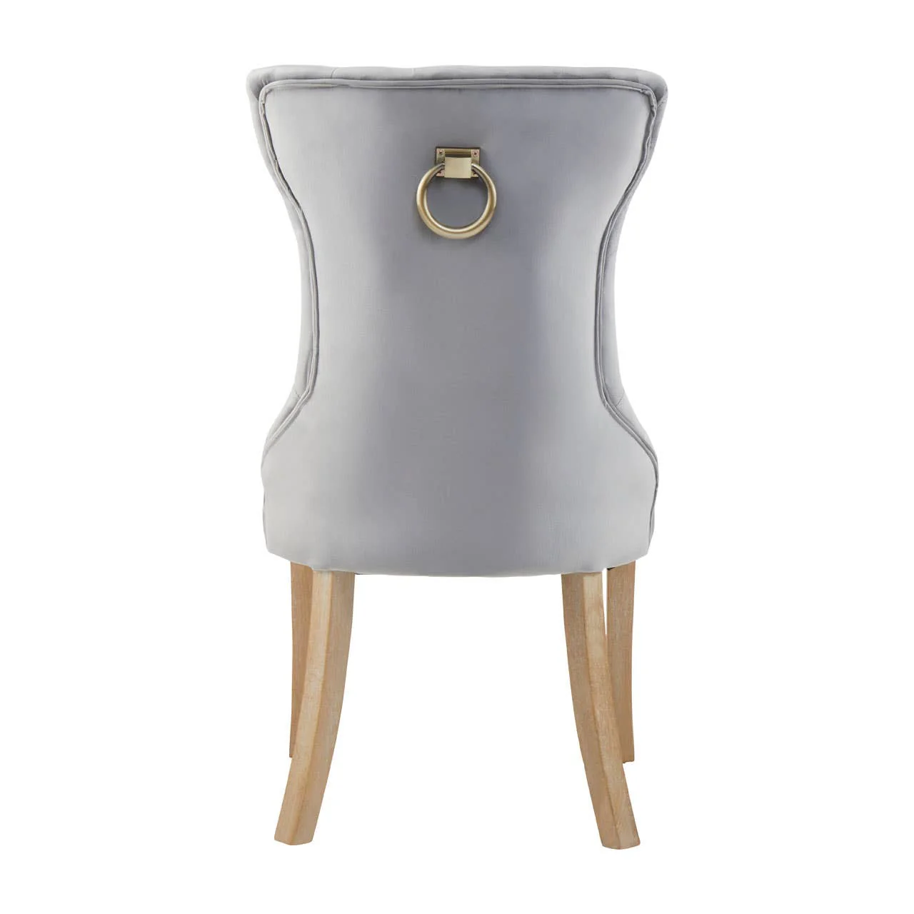 Kensington Townhouse Grey Buttoned Dining Chair - Image 4