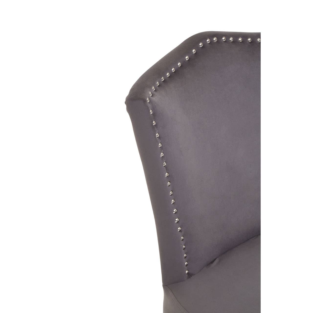 Kensington Townhouse Grey Velvet Dining Chair - Image 5