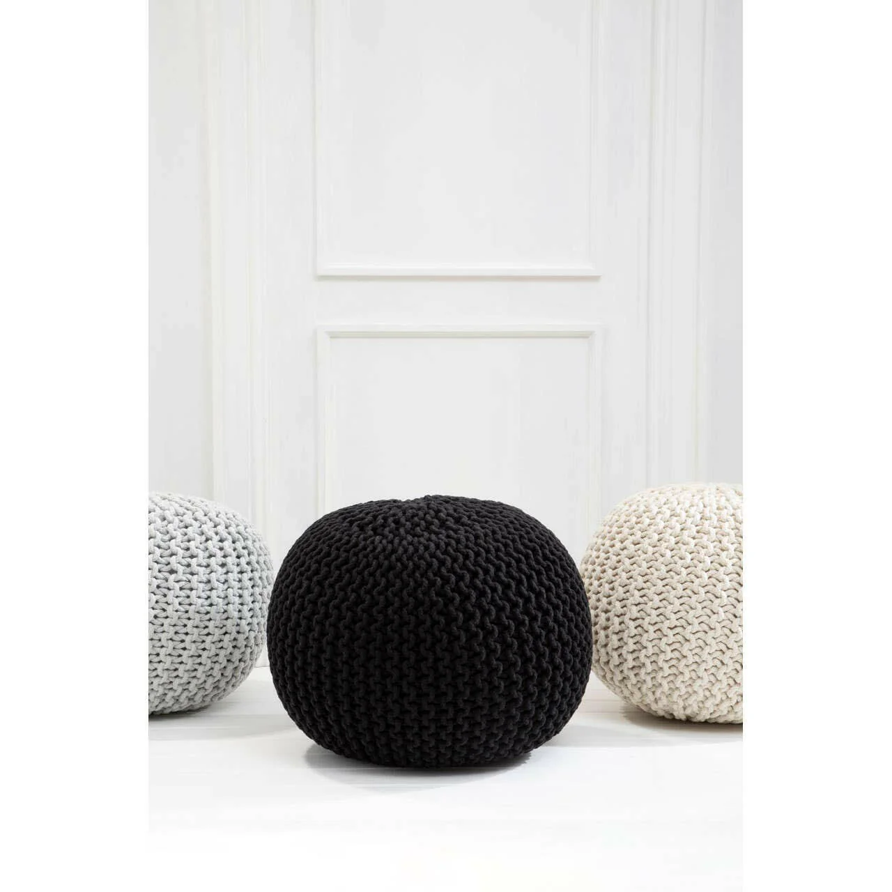 Kids Black Pouffe - Image 3