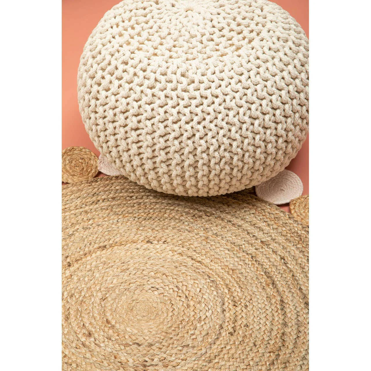 Kids Cream Pouffe - Image 10