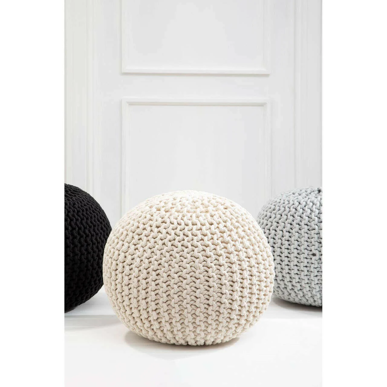 Kids Cream Pouffe - Image 3