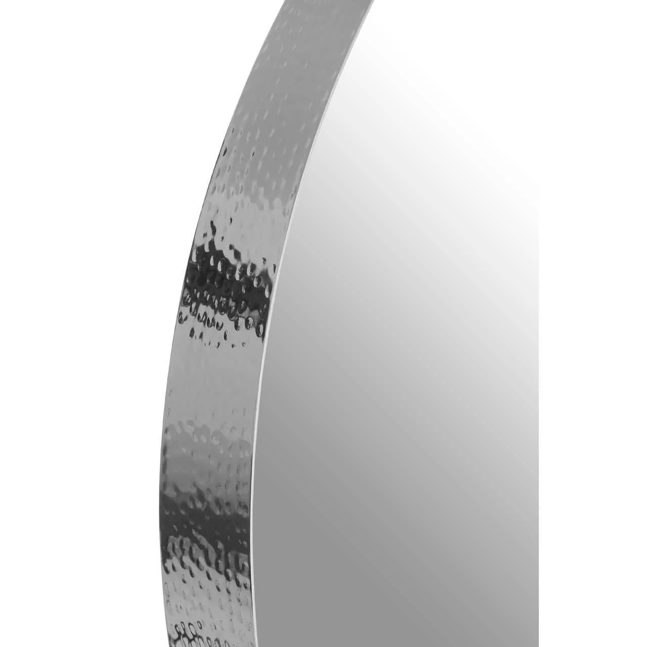 Leonov Large Nickel Finish Wall Mirror - Image 4