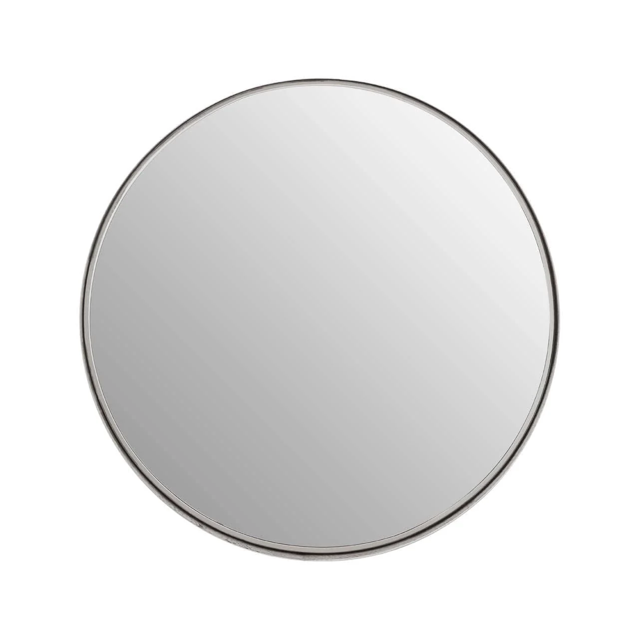 Leonov Small Nickel Finish Wall Mirror