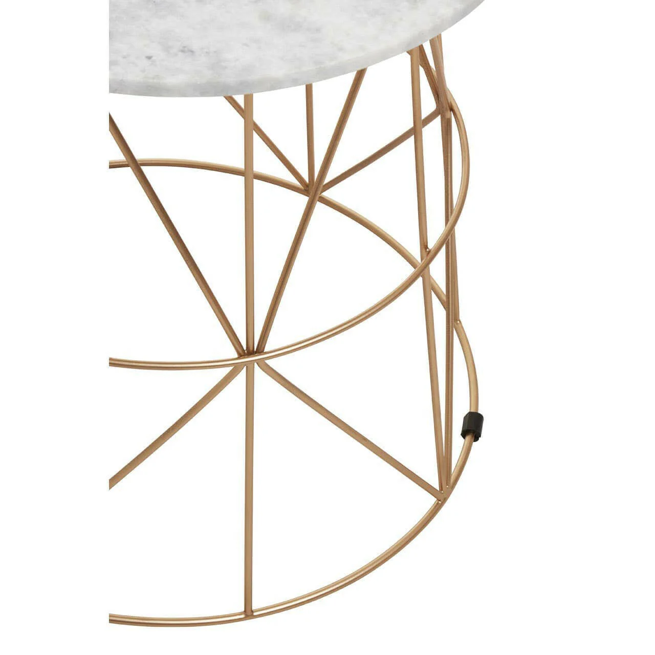 Mandoli White Marble Round Side Table - Image 11