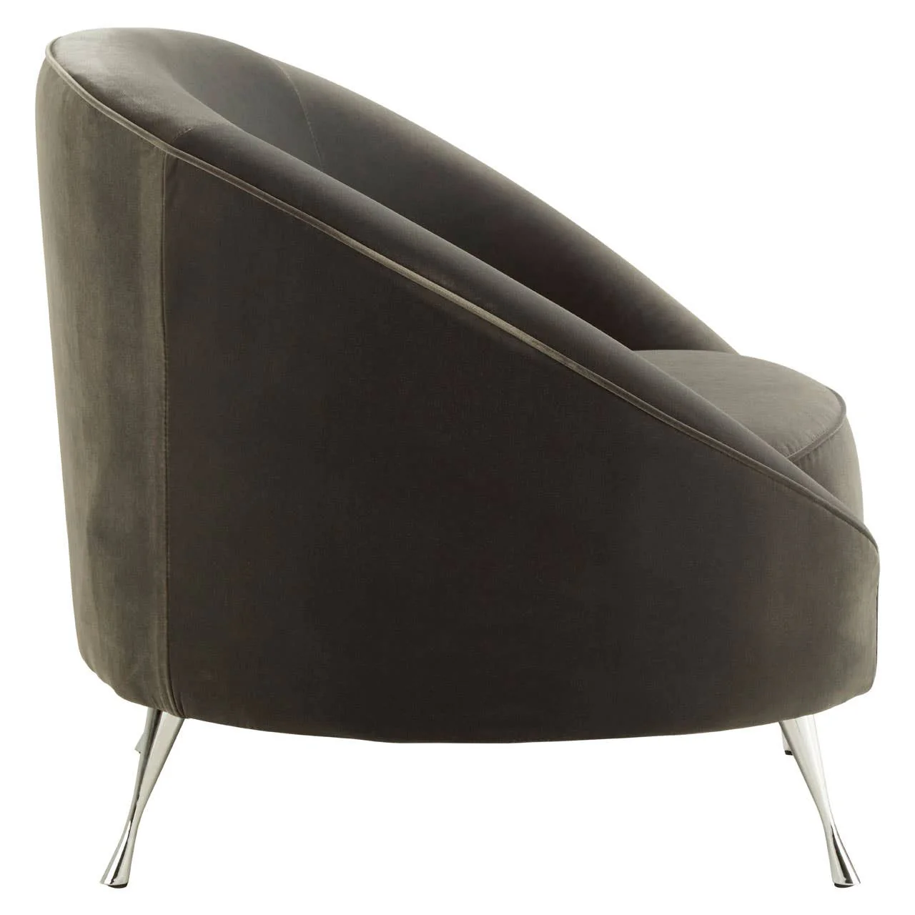 Manhattan Grey Velvet Armchair - Image 3