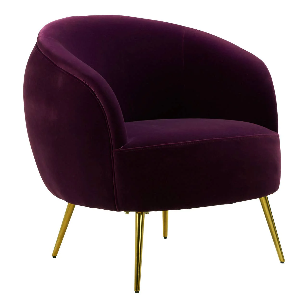 Manhattan Purple Velvet Armchair - Image 2