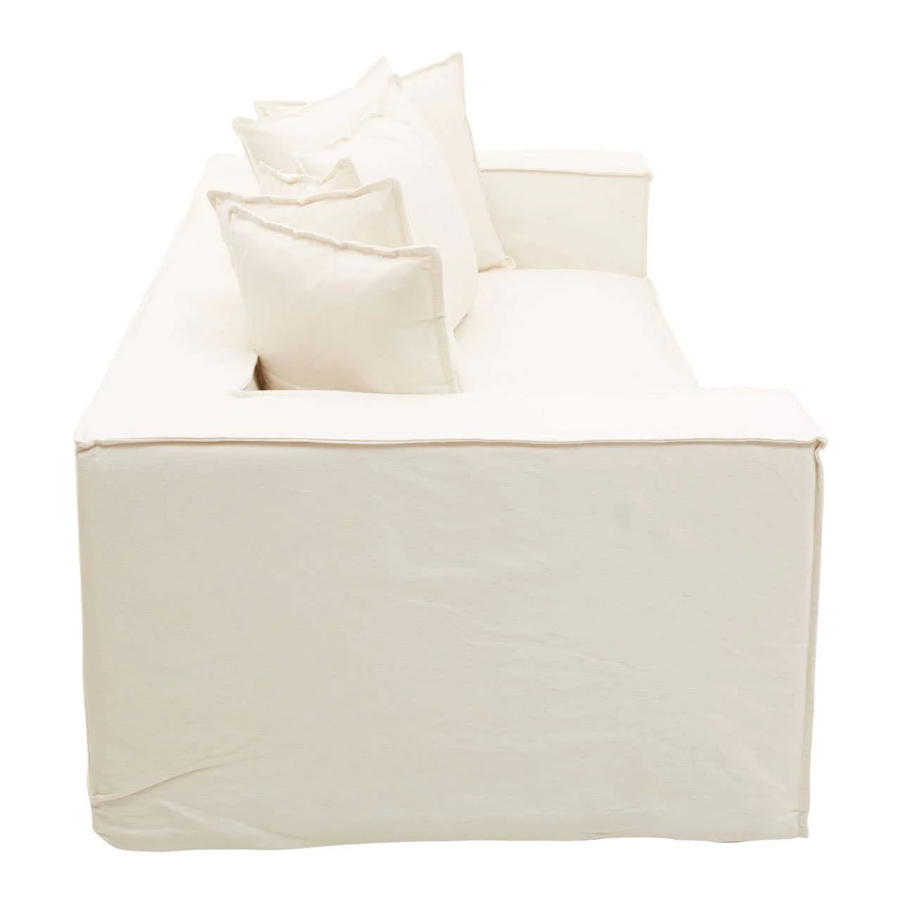 Marseille 3 Seat Cream Sofa - Image 3