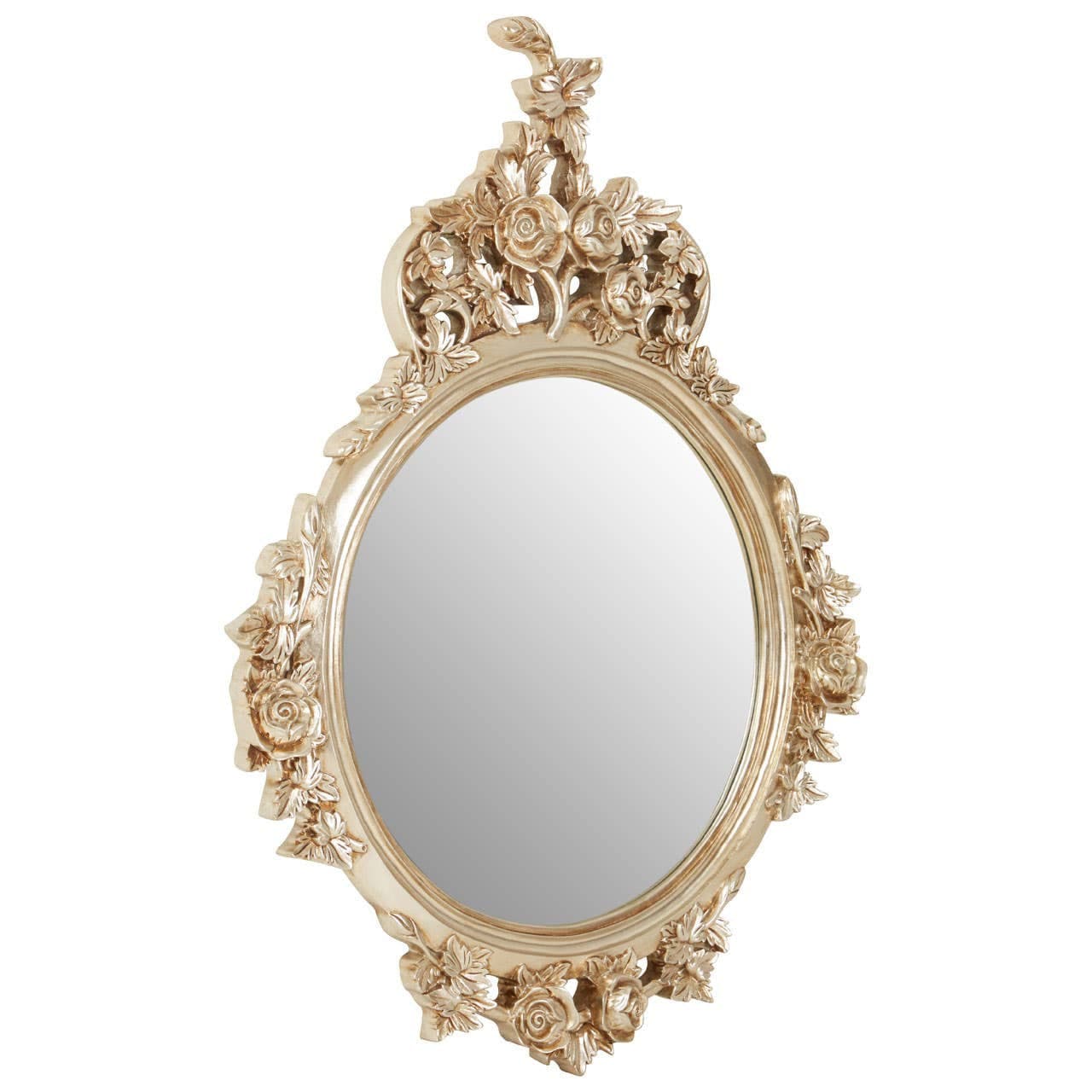 Marseille Champagne Finish Round Wall Mirror - Image 2
