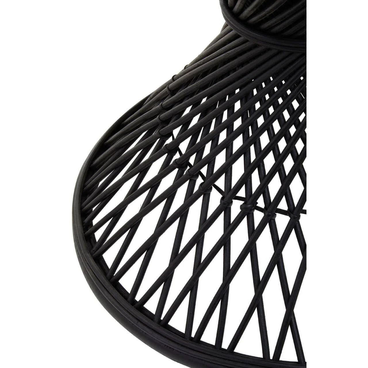 Mataram Black Finish Twisted Stool - Image 11