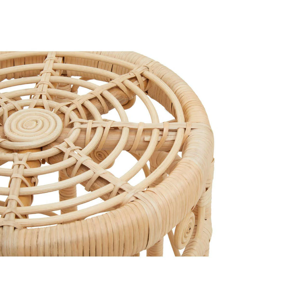 Mataram Set Of Two Natural Rattan Stools Or Tables - Image 12