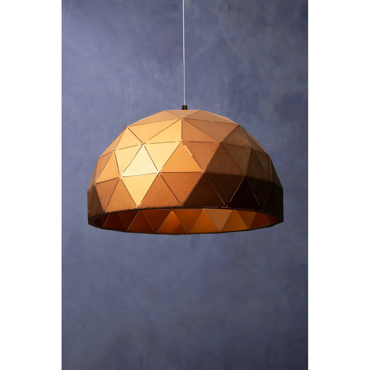 Mateo Large Coffee Dome Pendant Light - Image 7